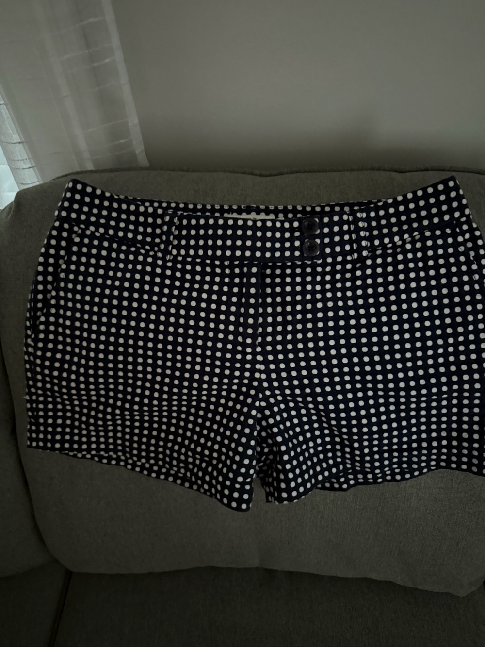 Vineyard Vines Navy and White Polka Dot Shorts